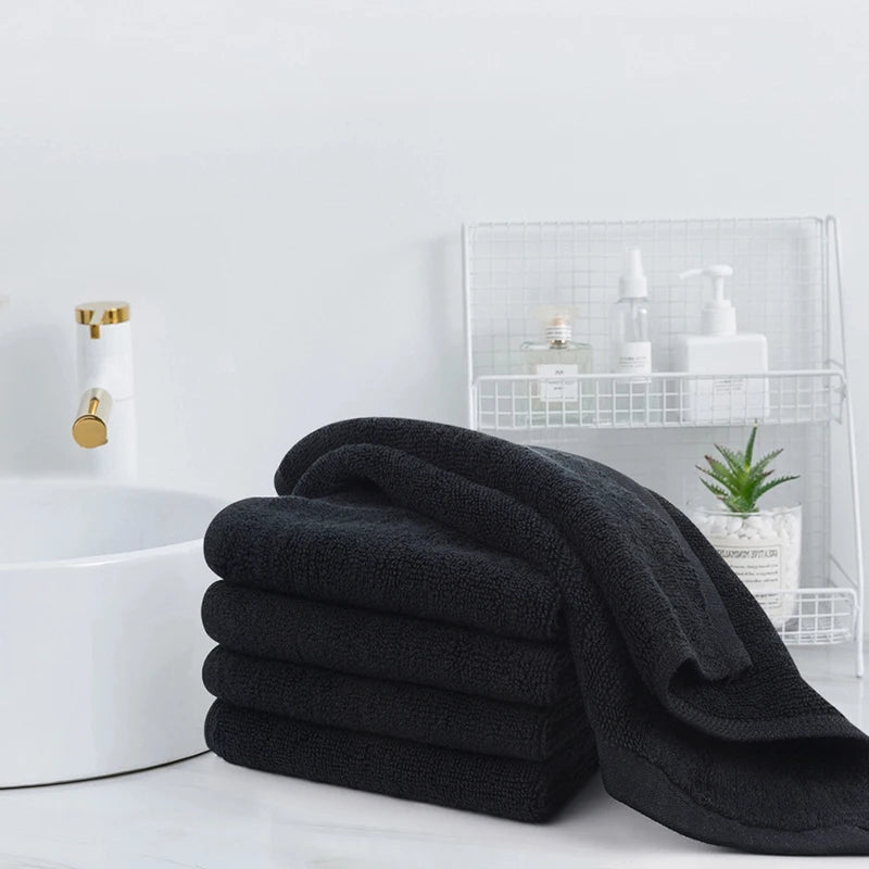 Opulence Cotton Black Spa Towel Set