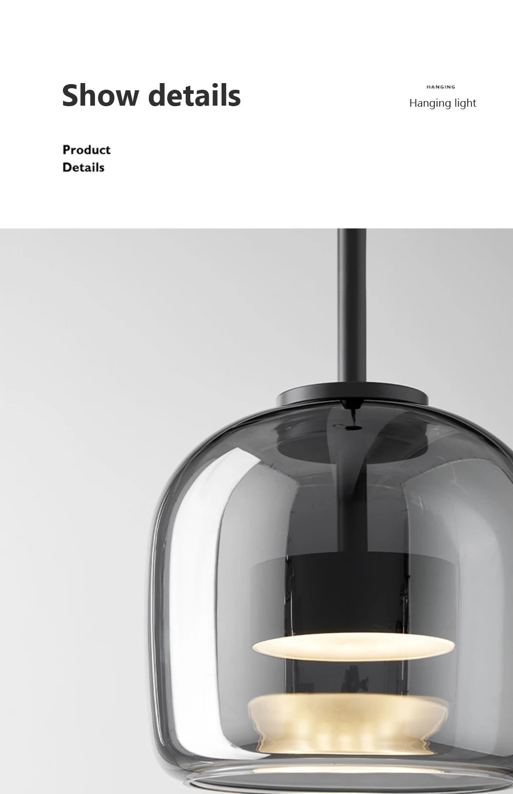 Nordic Glass LED Pendant Lamp