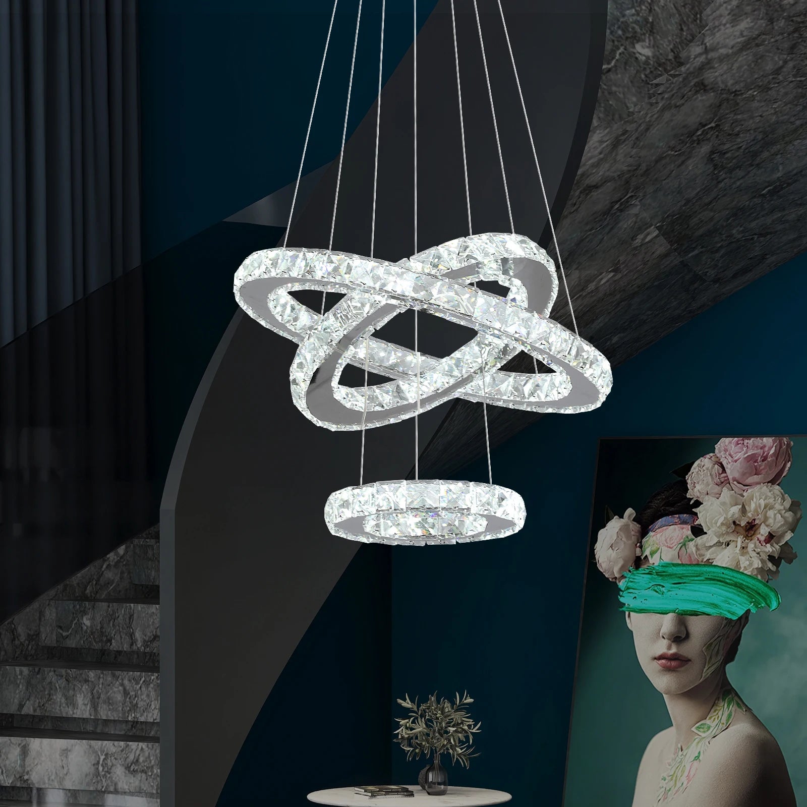 Elysian Crystal Ring Chandelier