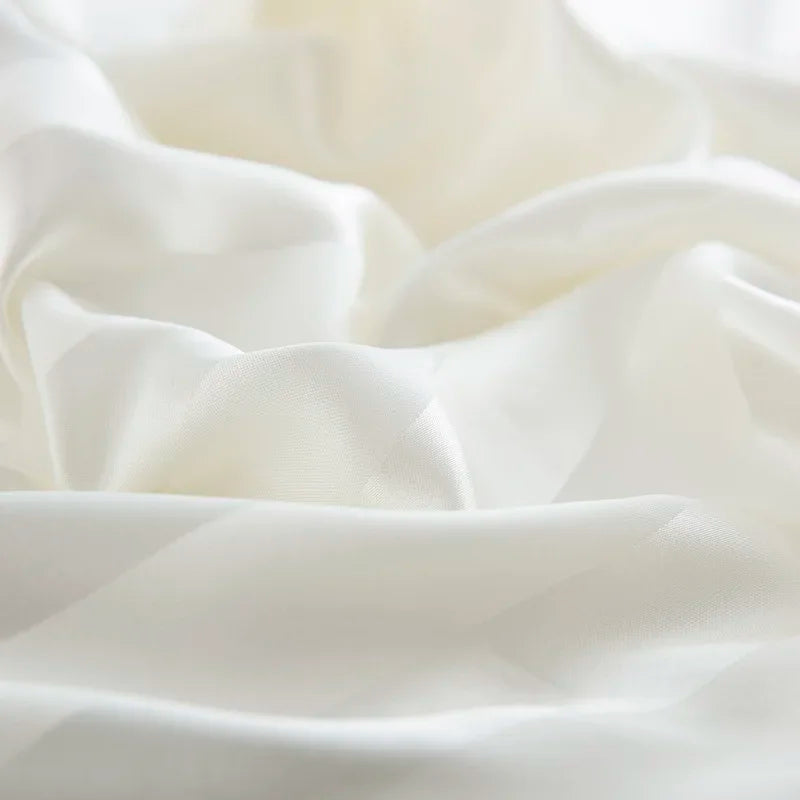Noir Silque Striped Duvet Set