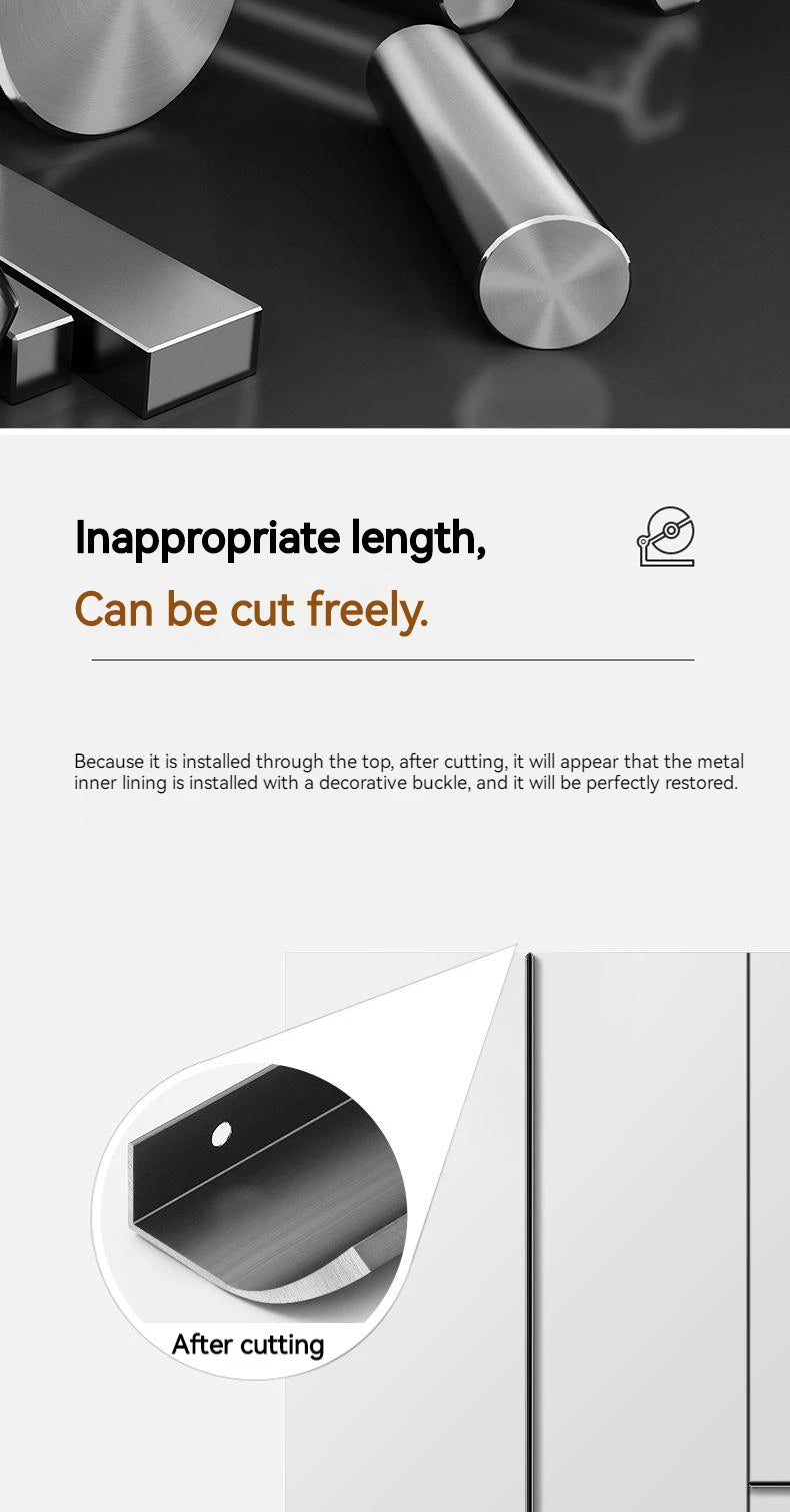 SleekEdge Invisible Black Door Handle