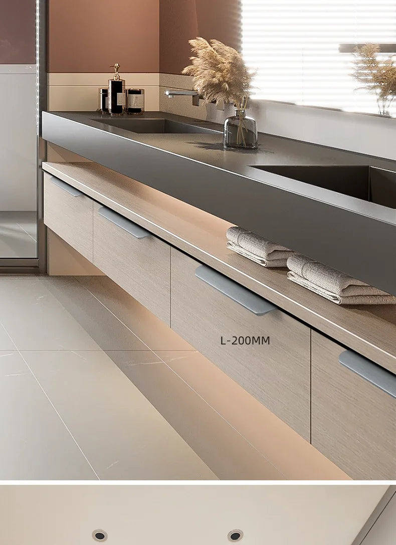 SleekEdge Invisible Black Door Handle