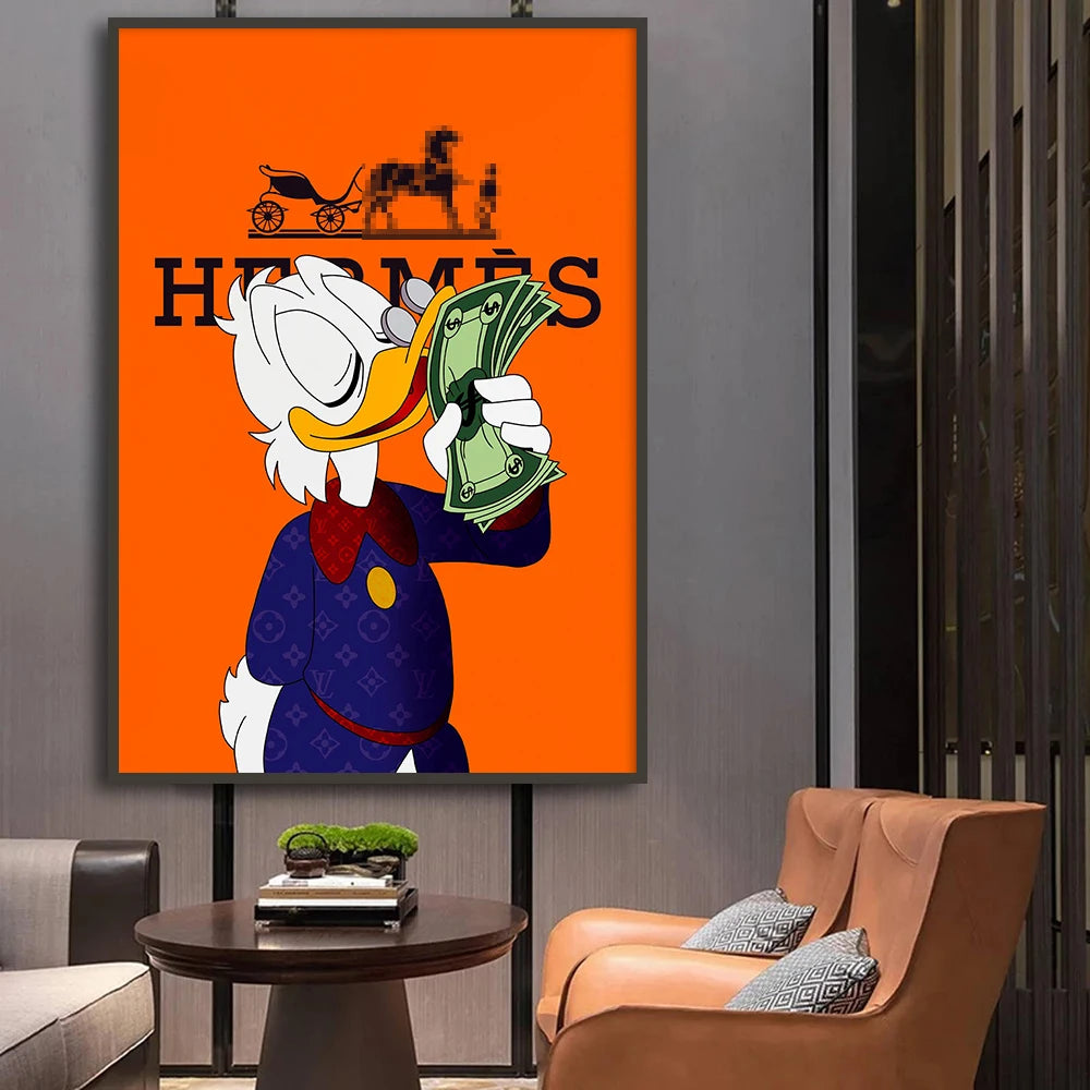 Scrooge McDuck Success Canvas