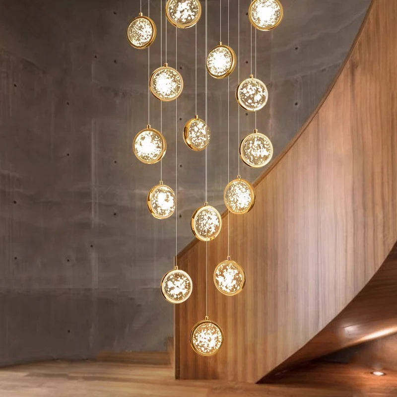 Solara Nordic Staircase LED Chandelier