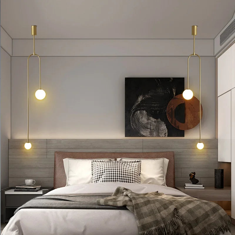 Aura Luxe Glass Ball Pendant Light