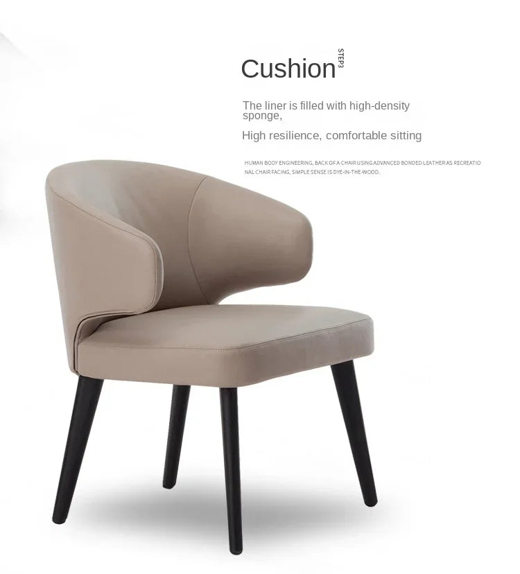 Nordic Luxe Solid Wood Dining Chair – Modern Scandinavian Design