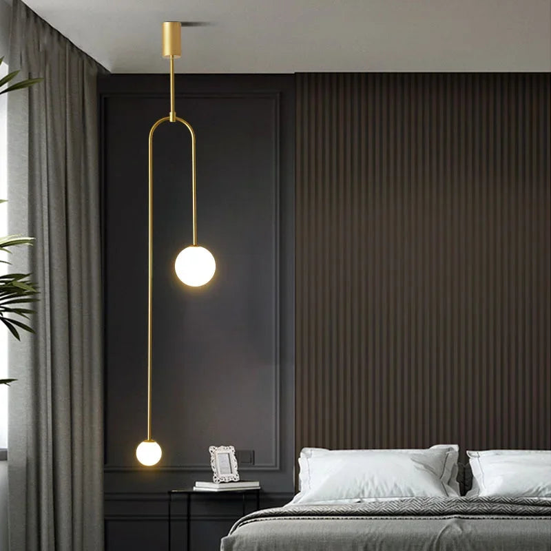 Aura Luxe Glass Ball Pendant Light