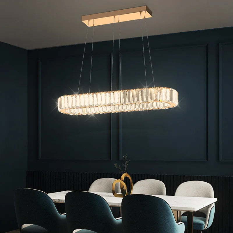 Luxury Oval Crystal Chandelier
