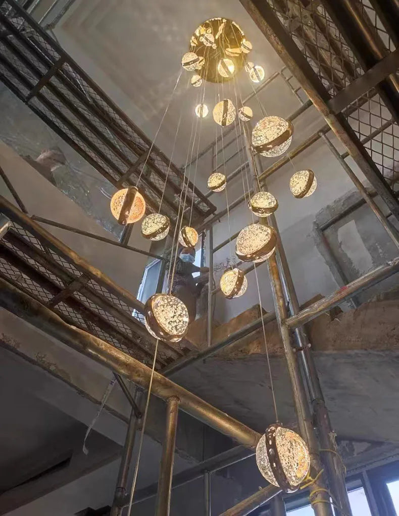 Solara Nordic Staircase LED Chandelier