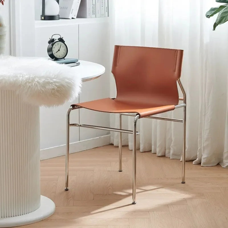 Bauhaus Elegance Antique Dining Chair