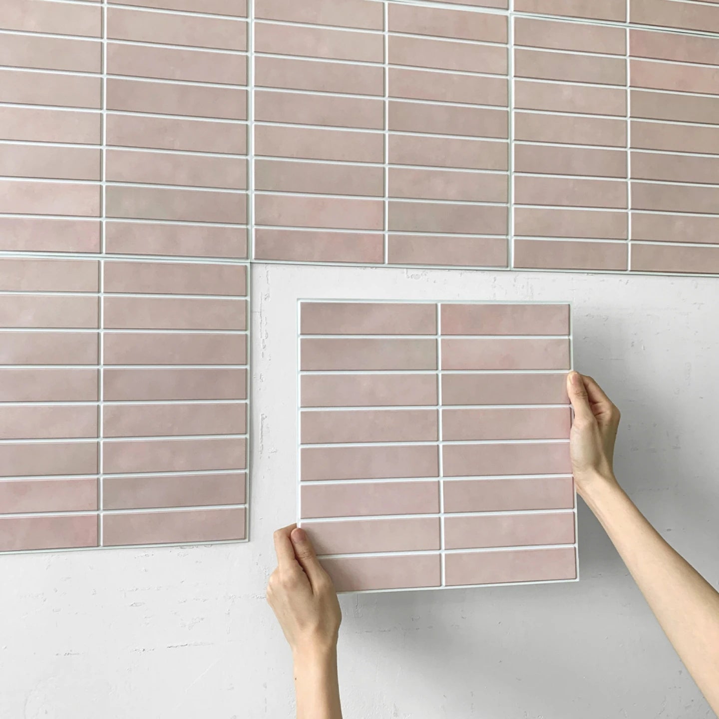 BlushWave 3D Peel & Stick Tile