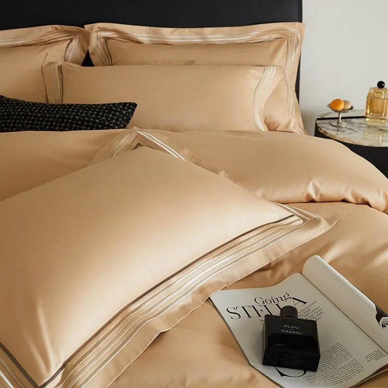Triline Embroidered Duvet Set