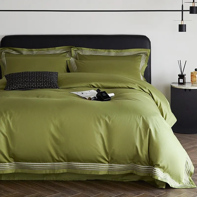 Triline Embroidered Duvet Set