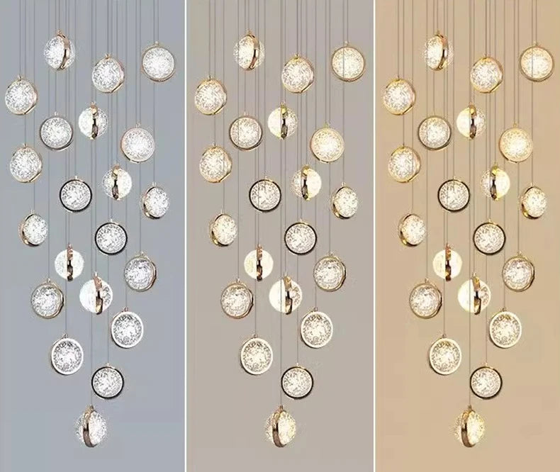 Solara Nordic Staircase LED Chandelier