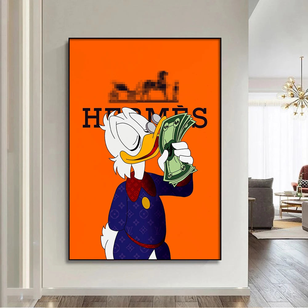 Scrooge McDuck Success Canvas
