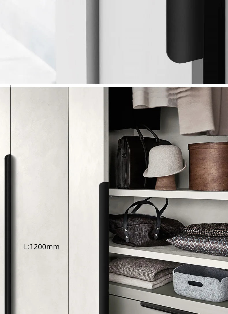 SleekEdge Invisible Black Door Handle