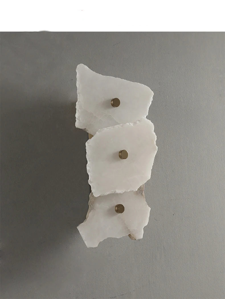 Aurora Marble Copper LED Wall Sconce