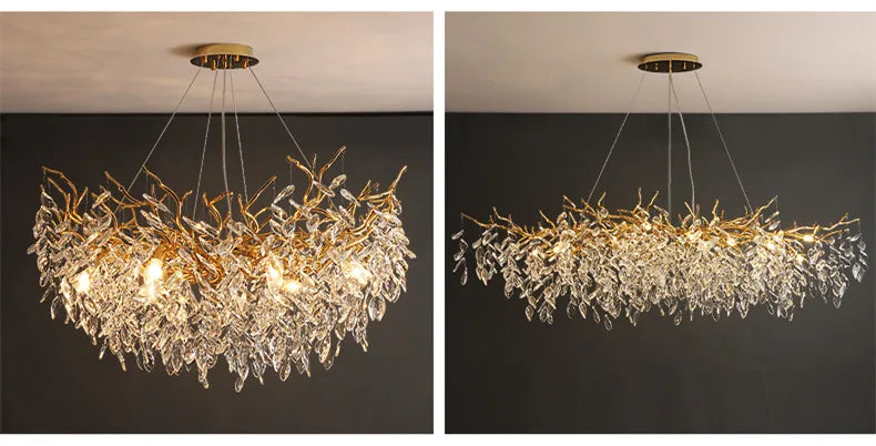 Luxury Branch Crystal LED Pendant Light