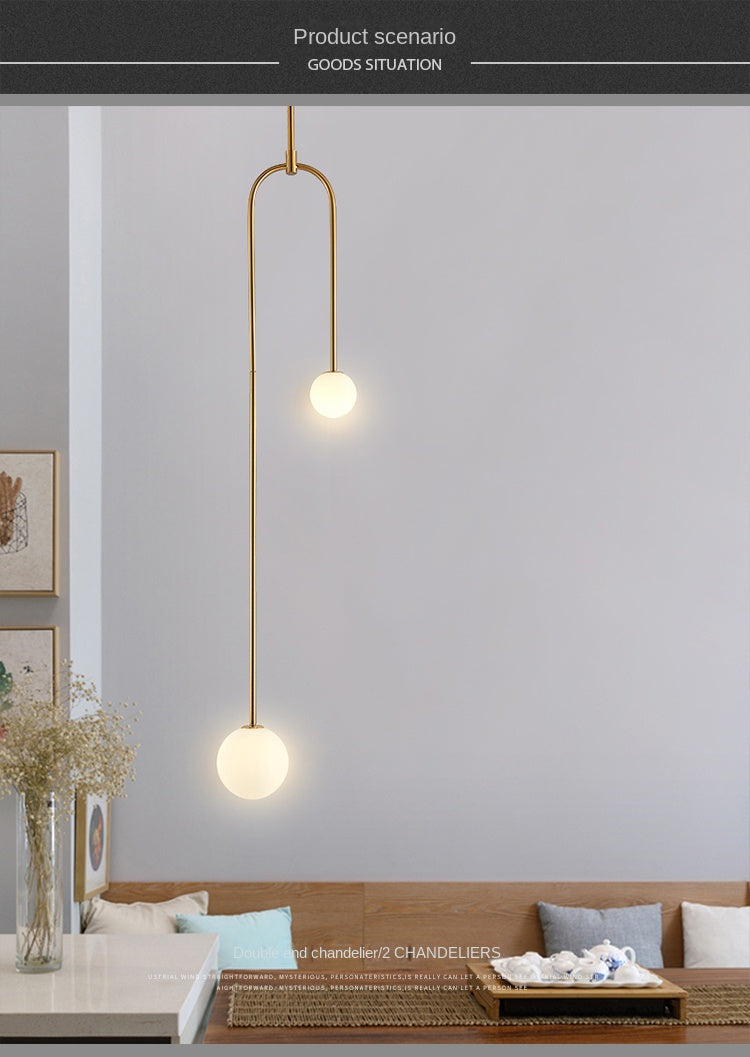 Aura Luxe Glass Ball Pendant Light