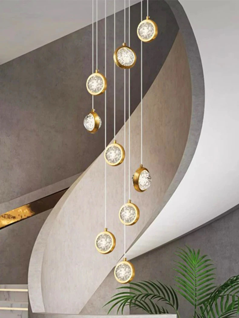 Solara Nordic Staircase LED Chandelier