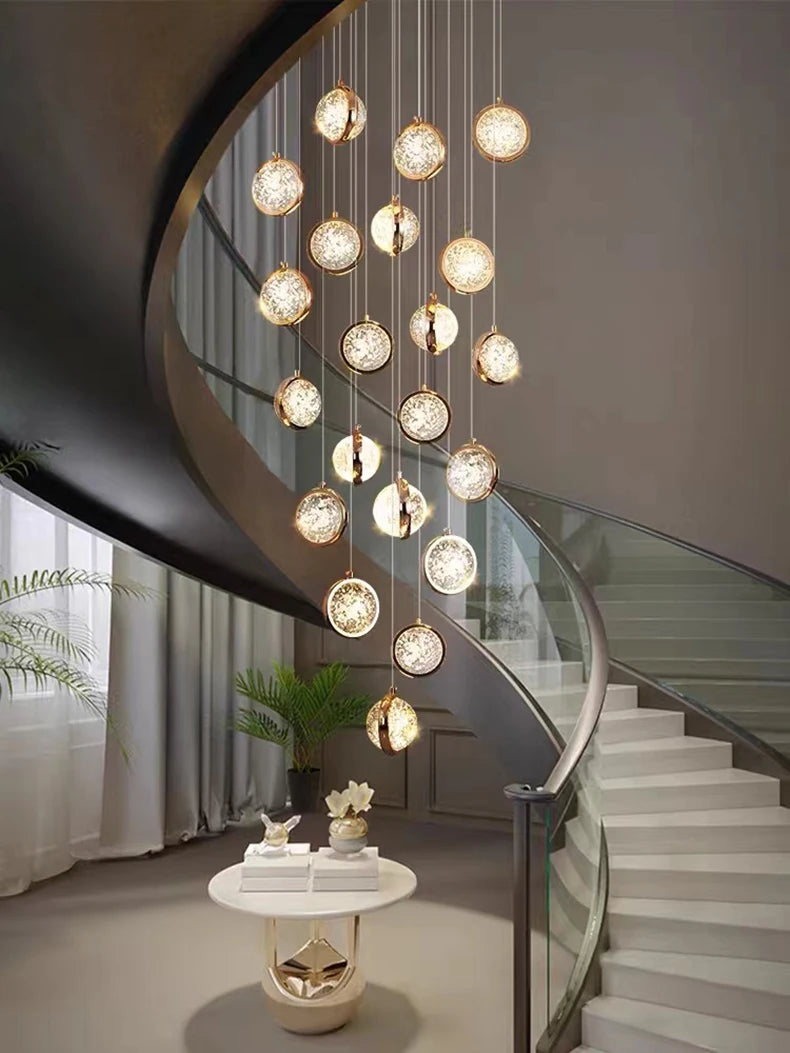 Solara Nordic Staircase LED Chandelier