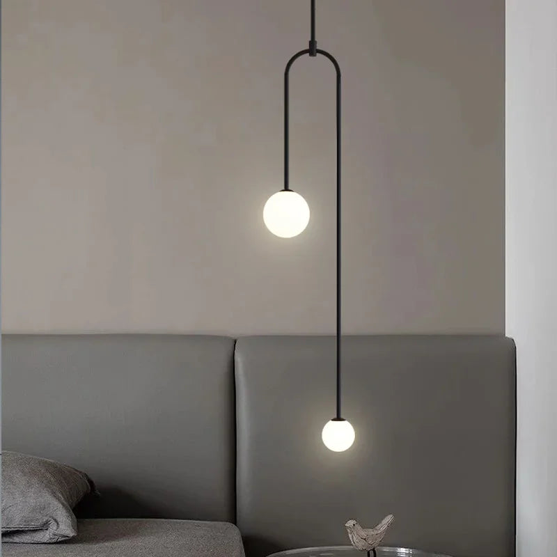Aura Luxe Glass Ball Pendant Light