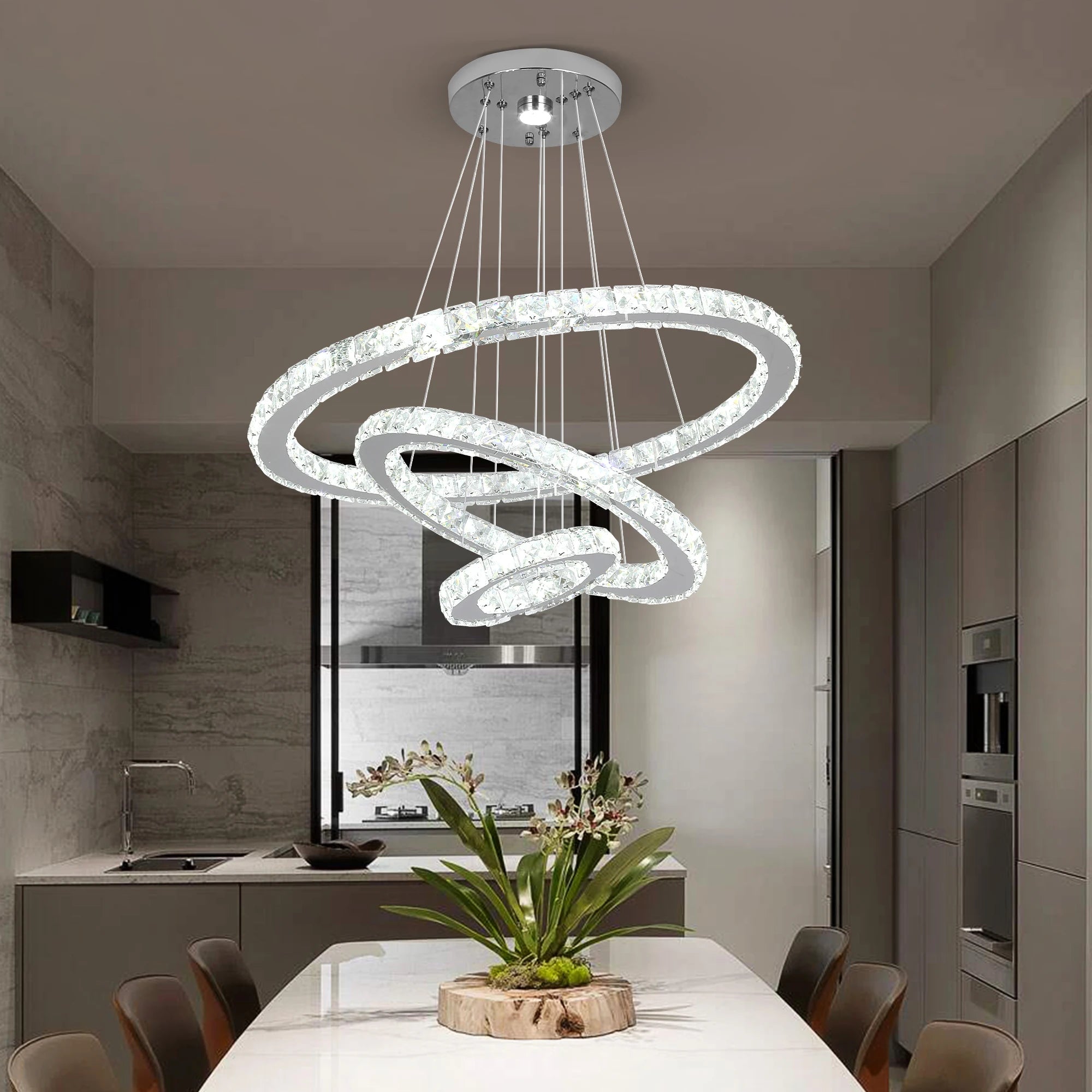 Elysian Crystal Ring Chandelier
