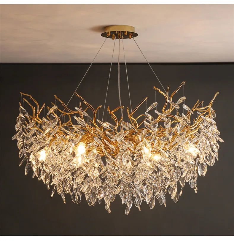 Luxury Branch Crystal LED Pendant Light
