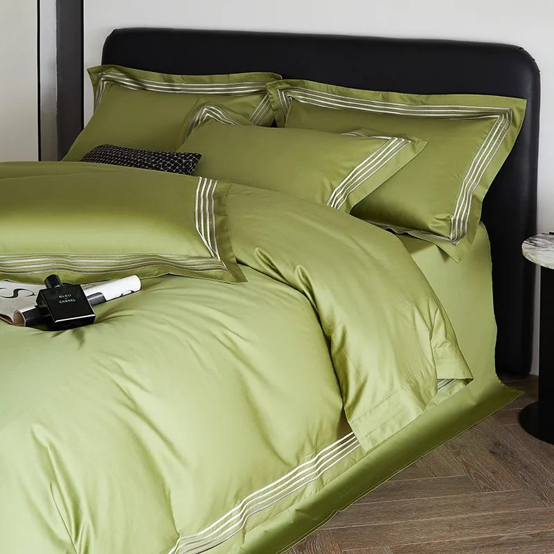 Triline Embroidered Duvet Set