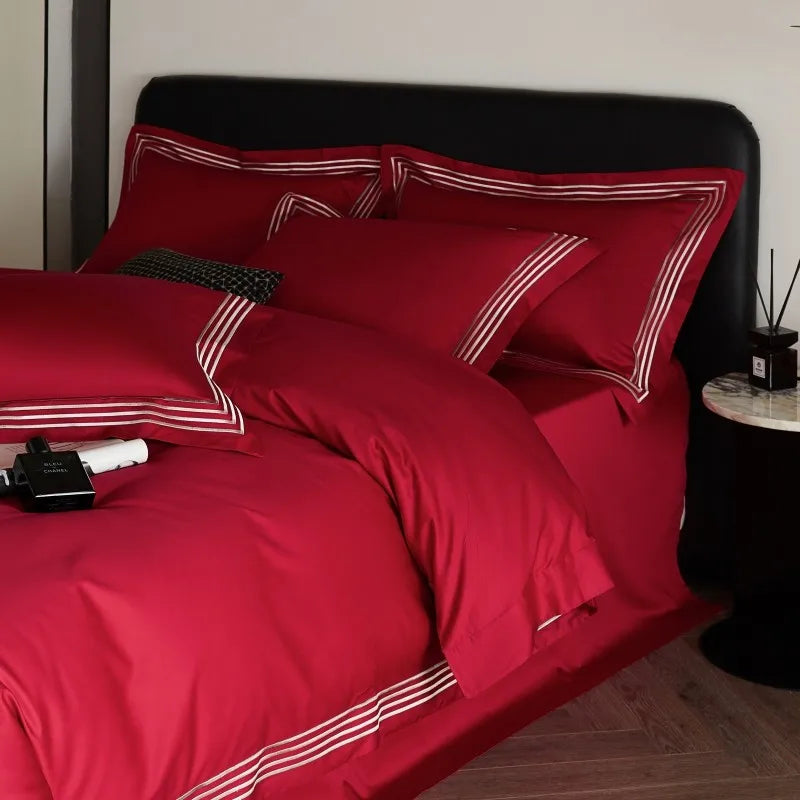 Triline Embroidered Duvet Set