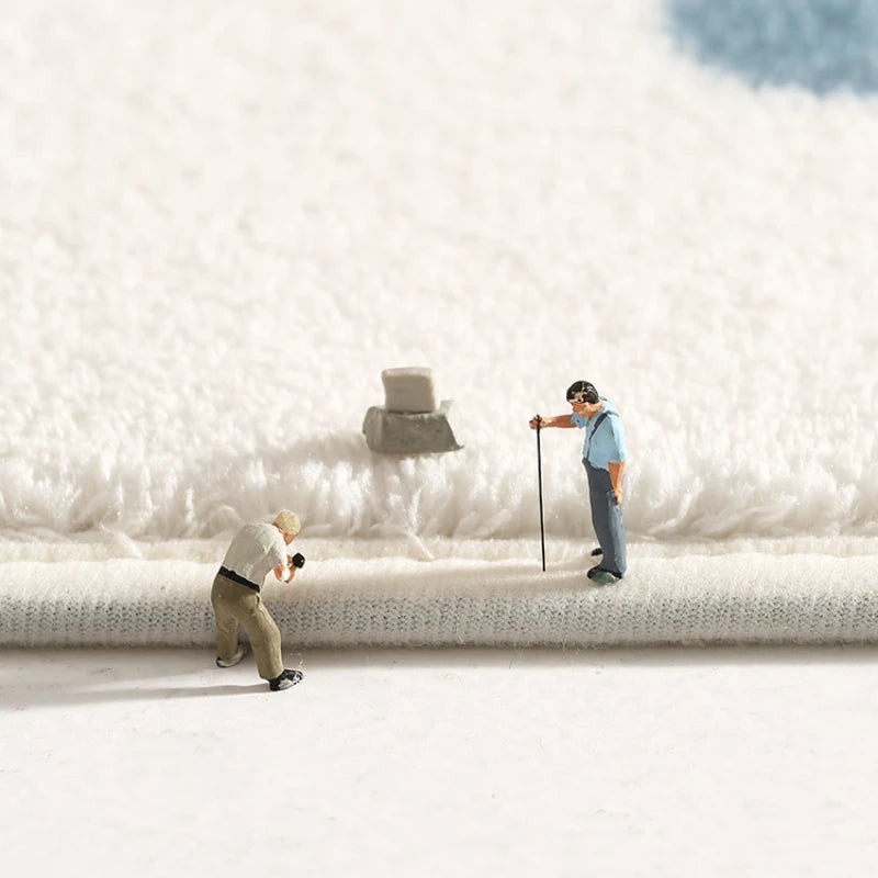 VelvetCream Luxe Round Carpet