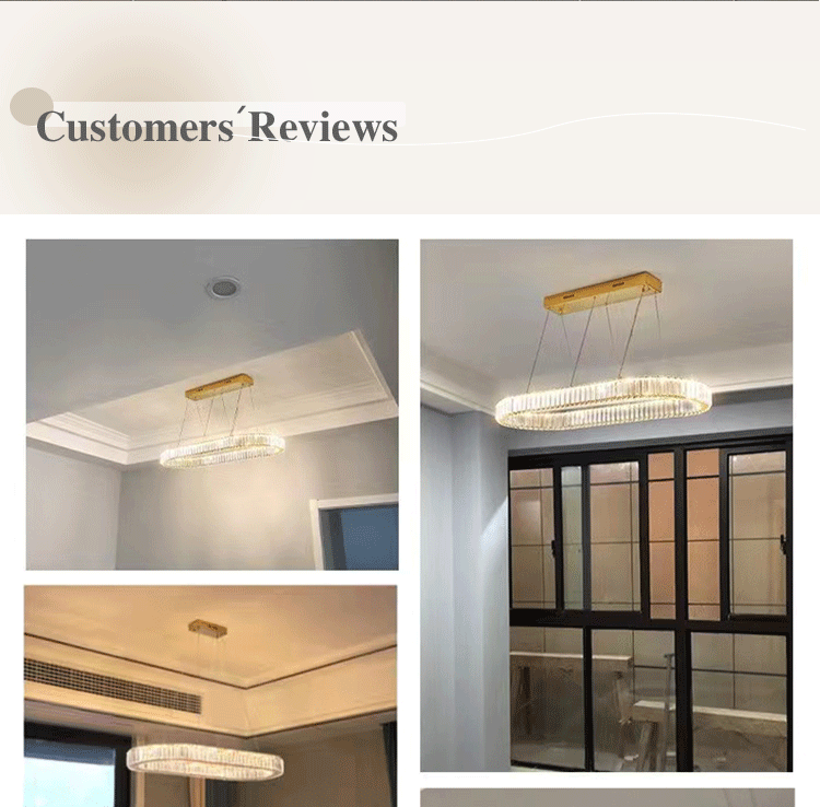 Luxury Oval Crystal Chandelier