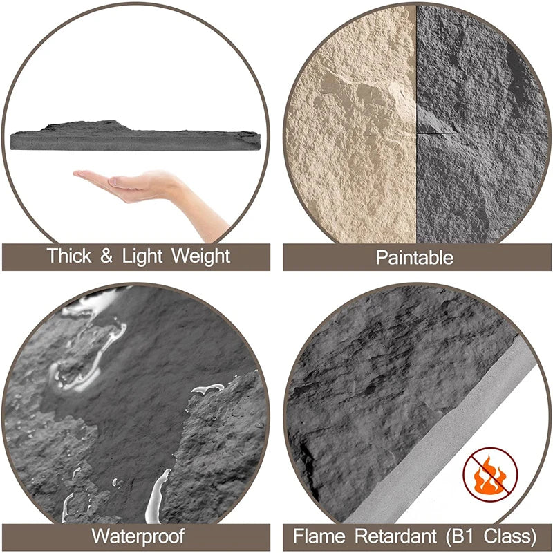 Realistic Rhombus StoneCraft Panels