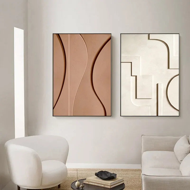 Opulent Geometry – Abstract Luxury Line Art for Modern Spaces