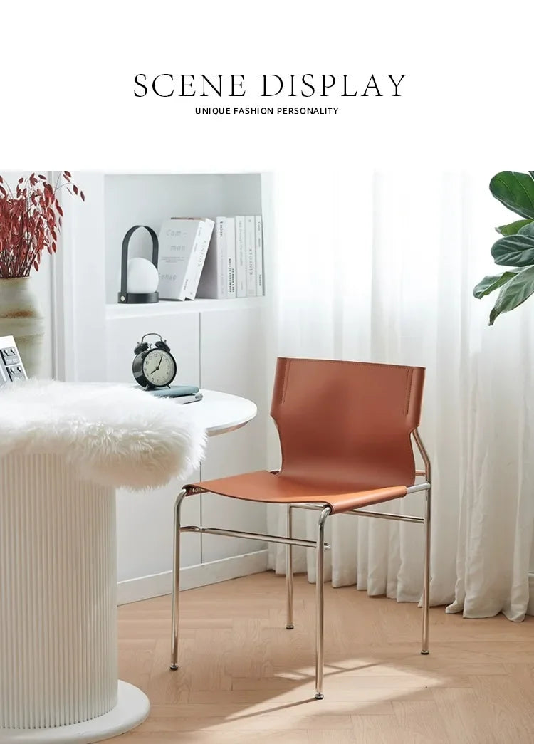 Bauhaus Elegance Antique Dining Chair