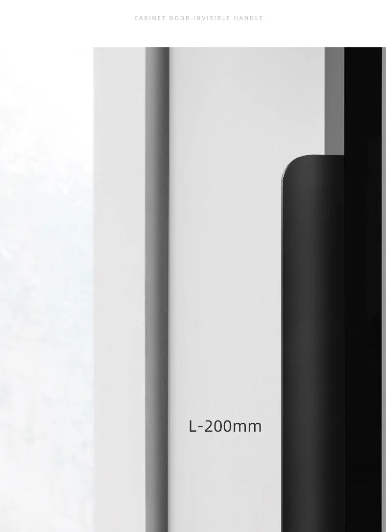 SleekEdge Invisible Black Door Handle