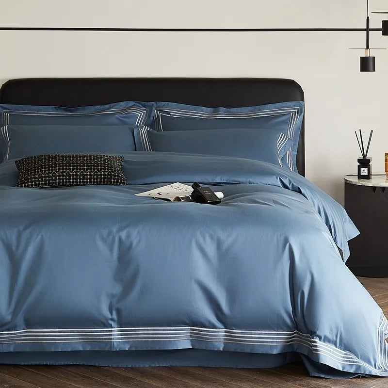Triline Embroidered Duvet Set