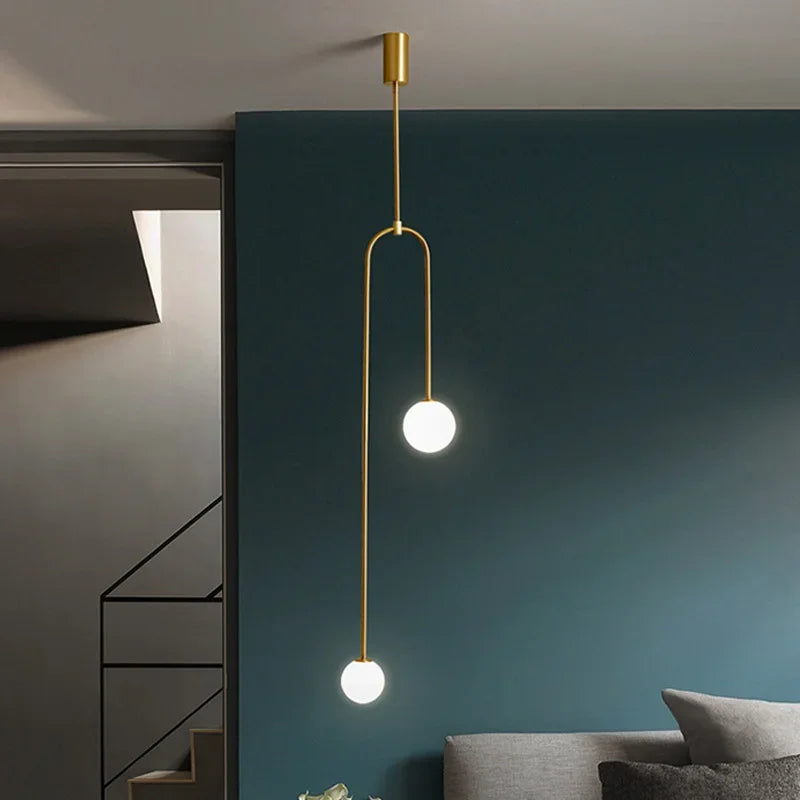 Aura Luxe Glass Ball Pendant Light