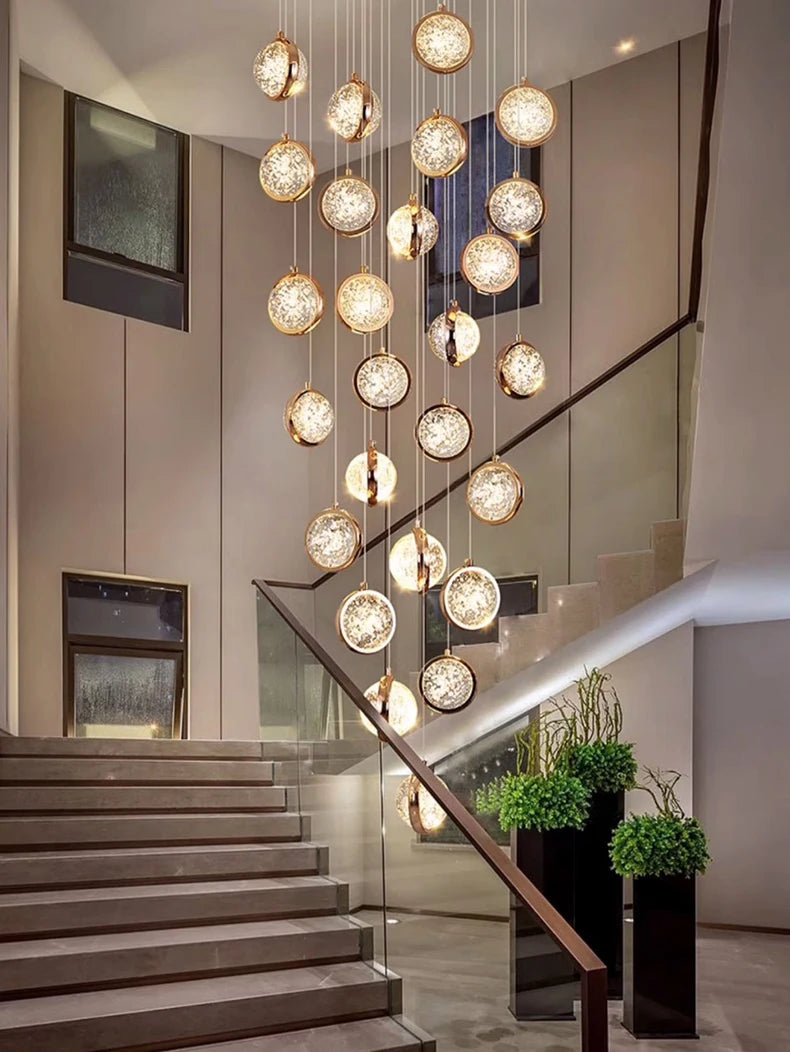 Solara Nordic Staircase LED Chandelier