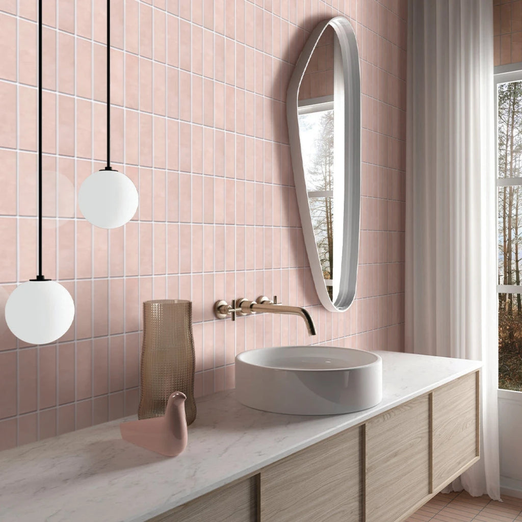 BlushWave 3D Peel & Stick Tile