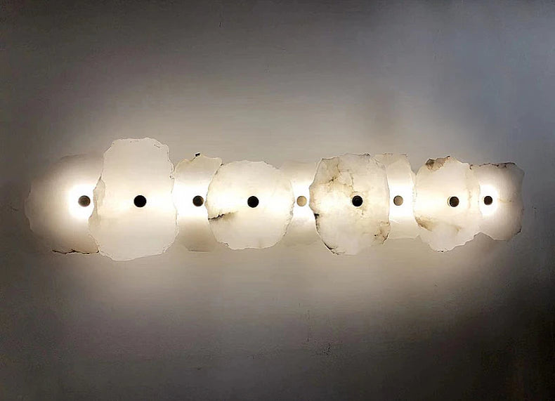 Aurora Marble Copper LED Wall Sconce