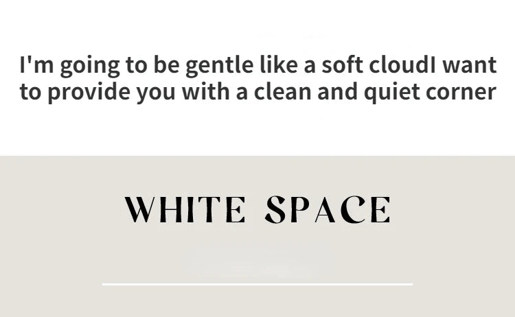 BlancSol Minimalist White Area Rug