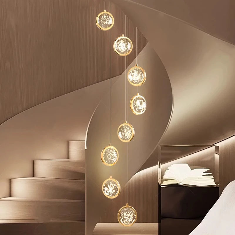 Solara Nordic Staircase LED Chandelier