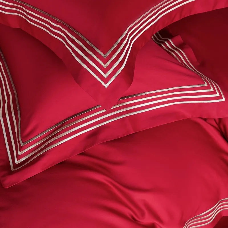 Triline Embroidered Duvet Set
