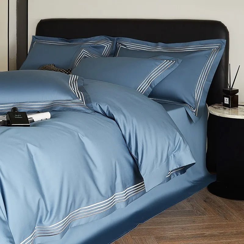 Triline Embroidered Duvet Set