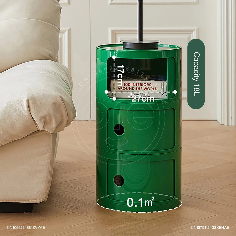 Verdura Mid-Century Green Nightstand