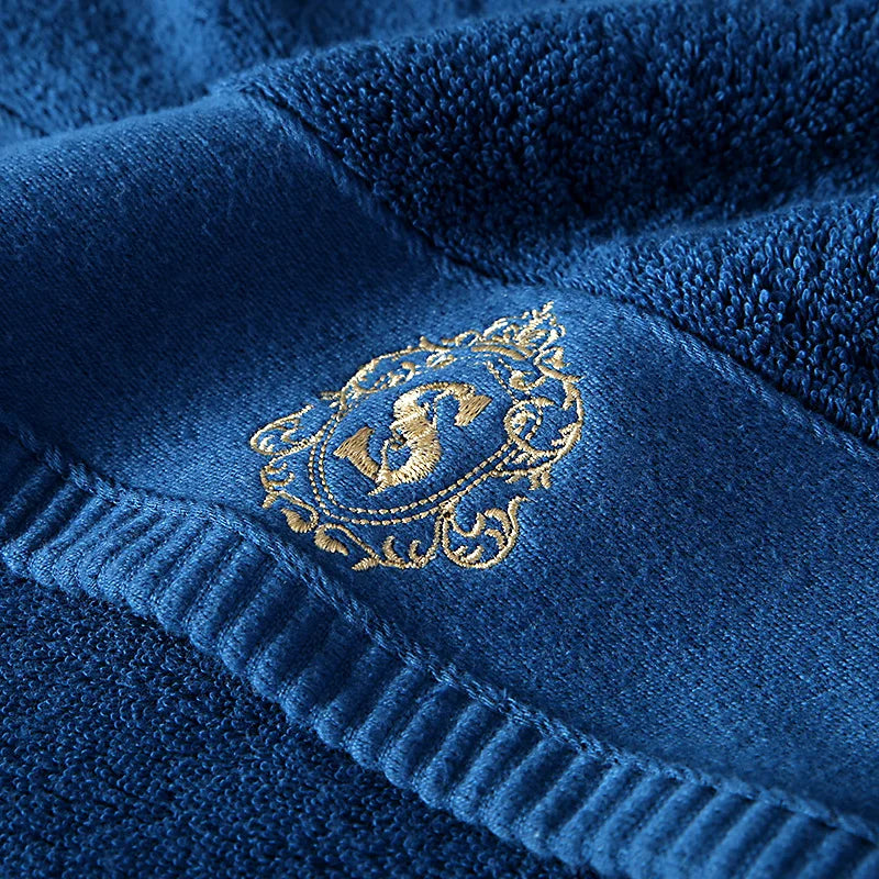 Elite Five-Star Embroidered Cotton Towel Set