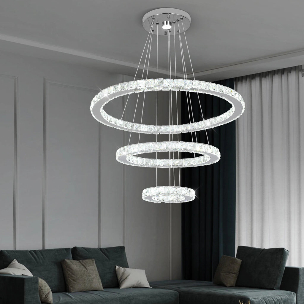 Elysian Crystal Ring Chandelier