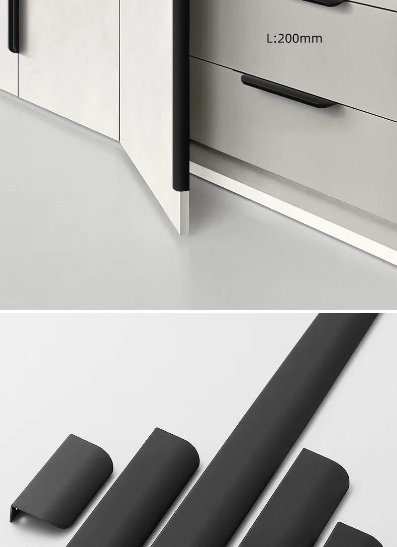 SleekEdge Invisible Black Door Handle