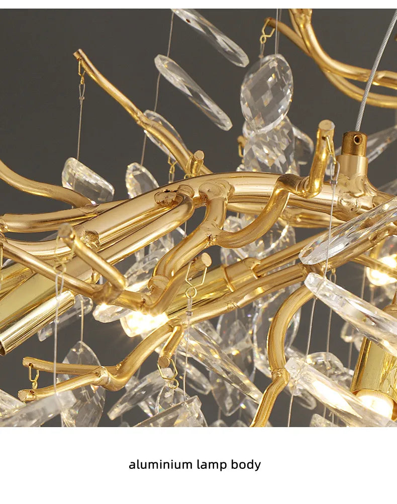 Luxury Branch Crystal LED Pendant Light